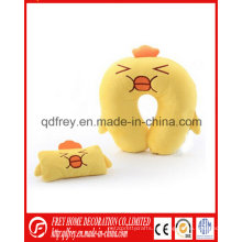 OEM personalizado almohada de cuello de pollo de felpa con máscara de ojo